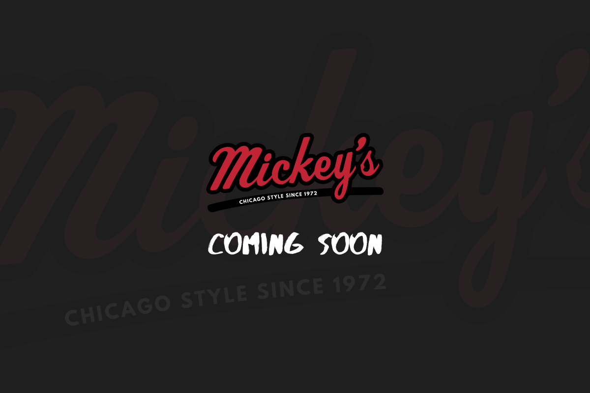 Mickey's Logo with text saying Coming Soon